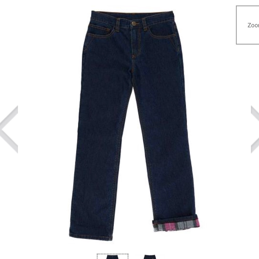 Carhartt Girls flannel lined jeans